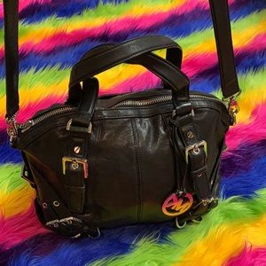 Michael Kors leather satchel purse shoulder strap